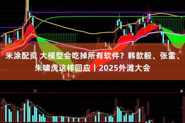米涂配资 大模型会吃掉所有软件？韩歆毅、张雷、朱啸虎这样回应丨2025外滩大会
