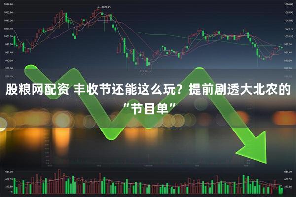 股粮网配资 丰收节还能这么玩？提前剧透大北农的“节目单”