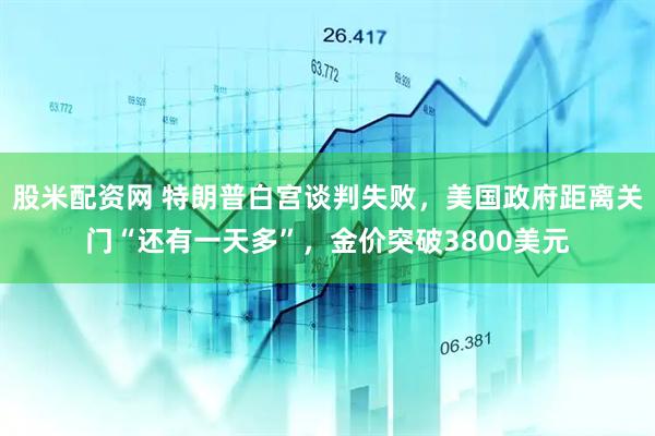股米配资网 特朗普白宫谈判失败，美国政府距离关门“还有一天多”，金价突破3800美元